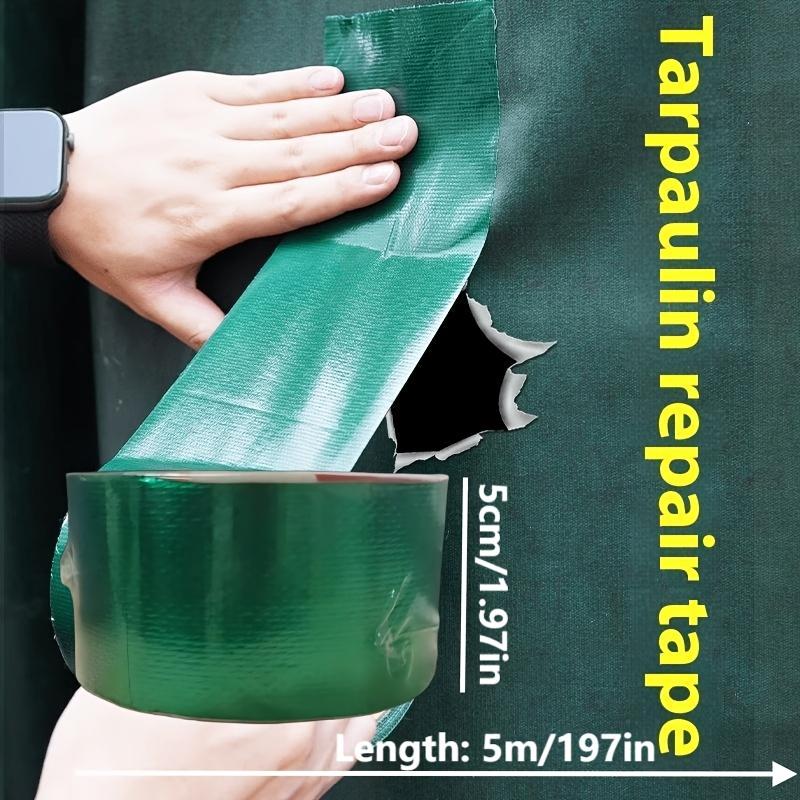 Repair Tape Strong Self-adhesive Truck Tarp for Waterproof Quick Fix Cracks Holes Durable Polyethylene Material Tarpaulin Tapes