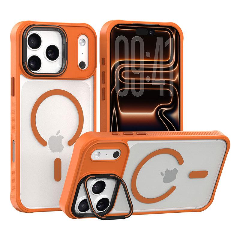 Skin feel bracket Apple 11 mobile phone case iphone11promax/11/11 matte magnetic suction simple protective case