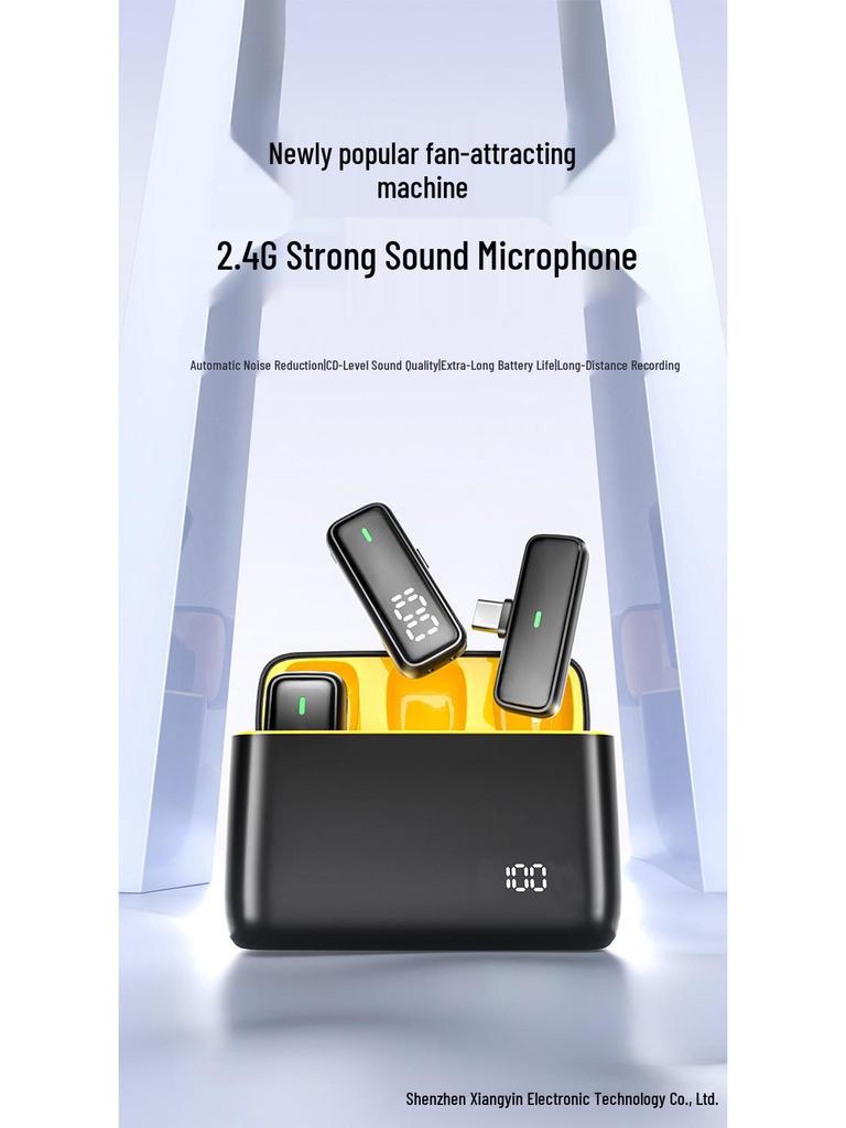 K6 Pro Wireless Lavalier Microphone with Noise Reduction for Mobile and Outdoor Use