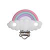 1Pc Baby Silicone Pacifer Clips Pentagram Heart Cloud Shape Metal Clips for DIY Pacifer Chain Jewelry Making Bulk Crafts