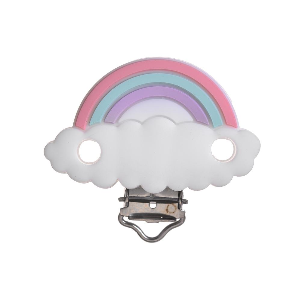 1Pc Baby Silicone Pacifer Clips Pentagram Heart Cloud Shape Metal Clips for DIY Pacifer Chain Jewelry Making Bulk Crafts