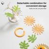 Daisy Shape Silicone Coaster Kitchen Table Heat Resistant Anti-scalding Mat Cup Tableware Placemat Table Decoration
