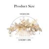 JEAIRTS Leaf Wedding Hair Comb Rhinestone Bridal Headpiece Opal Bridal Crystal Hair Accessories for Women(1-Gold)