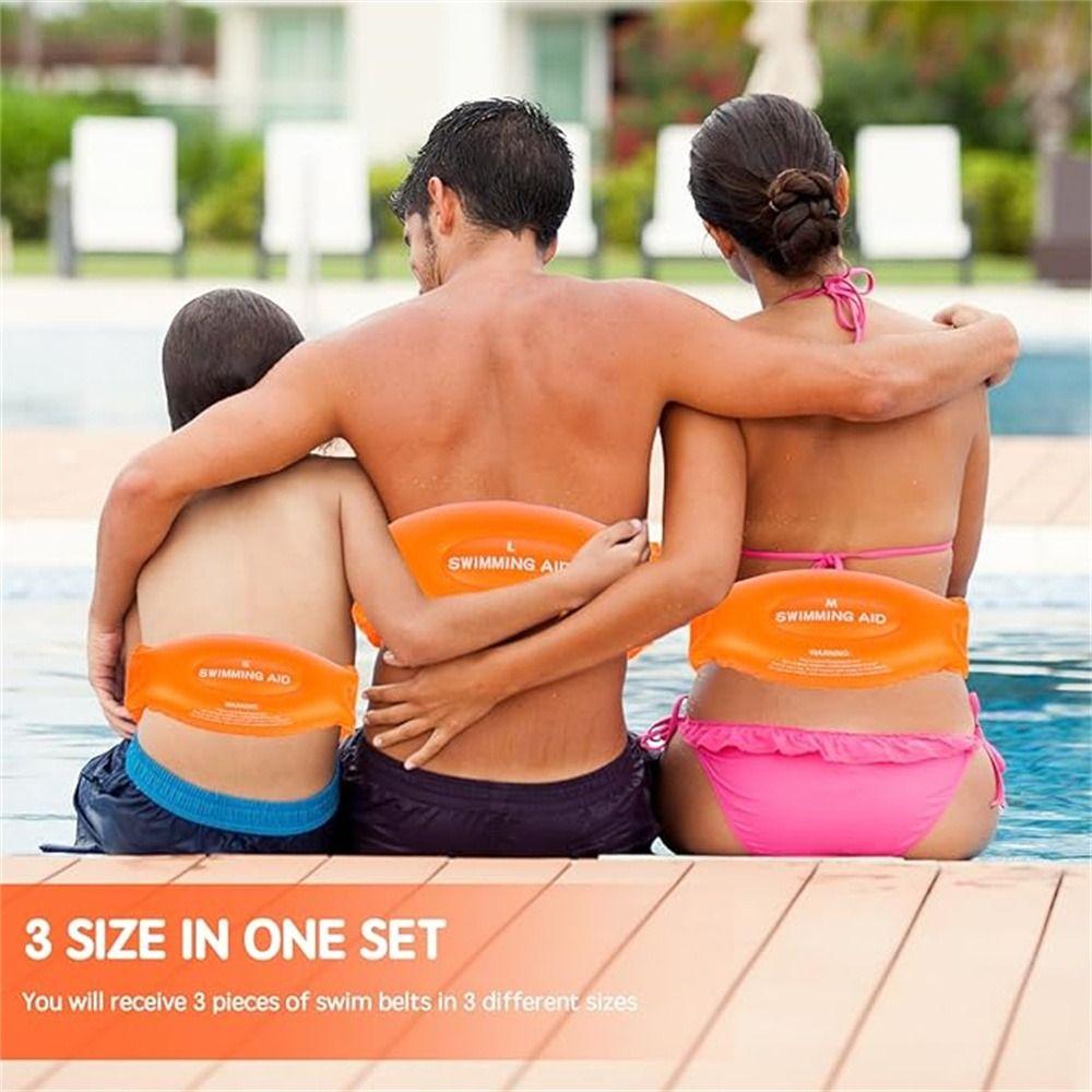 Swim Equipment Inflatable Swim Belts Floatation Belt Buoyancy Waist Belts  Pool Swimming