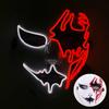 LED Ręcznie malowana Maska Halloween Karnawał Bal maskowy Cosplay Horror Akcesorium Męska Maska Dziwna Maska na twarz Świecąca Maska Disfraz