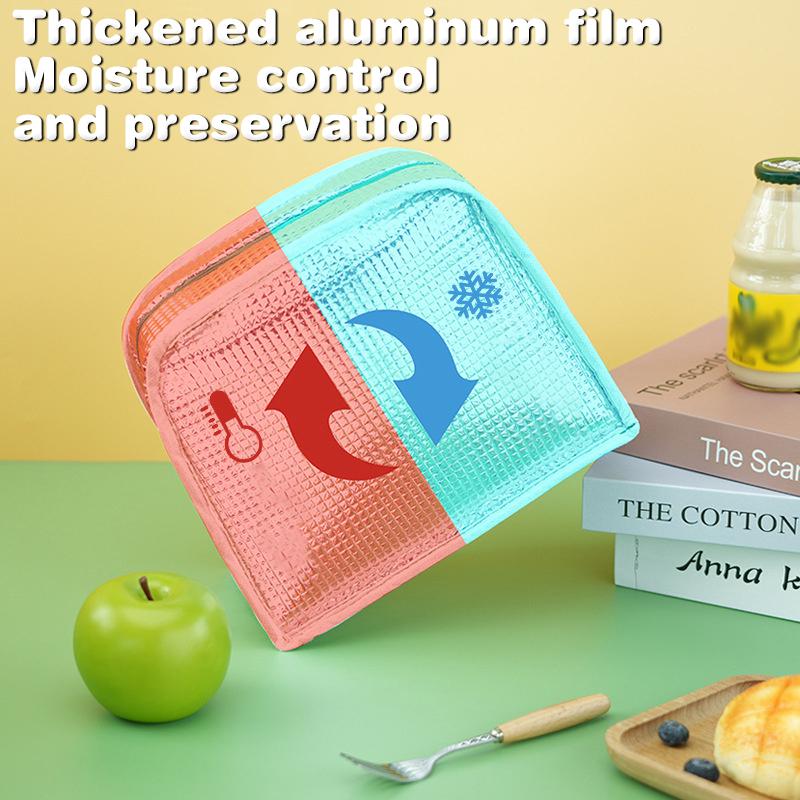 Portable Cartoon Stereoscopic Lunch Bag Thermal Thermal Bag Insulated Lunch Box Bags Lunch Box Accessories Oxford Cloth Tote Bag