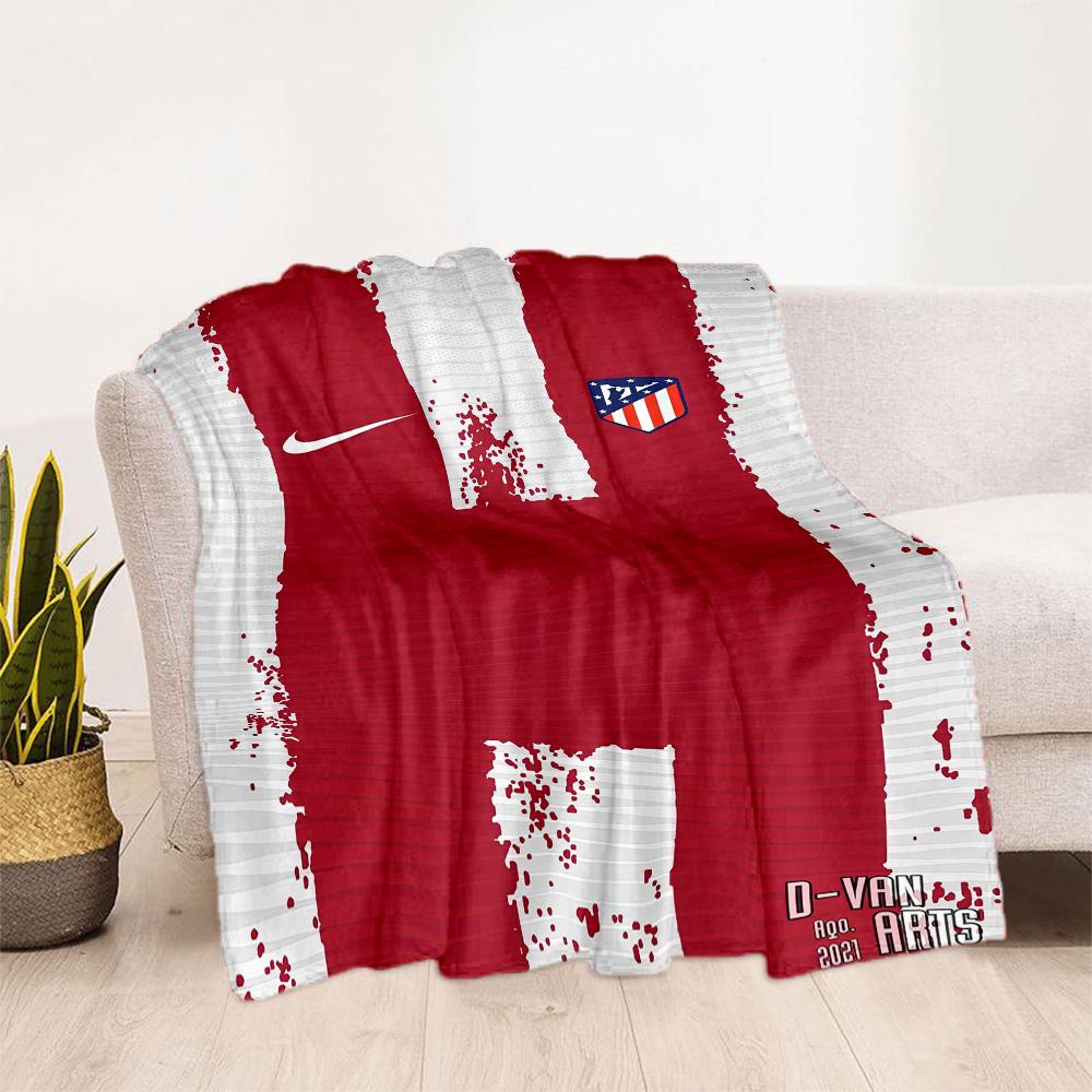 Atletico Madrid Blanket Warmthful Decor Perfect For Picnics Chair Bedding Four Seasons Universal Modern Style Best Holiday Gift For Friends Family
