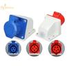 1 Piece 3PIN 4PIN 5PIN Industrial Plug And Socket Waterproof Connector 16A/32A Electrical Connection Wall Mount Socket