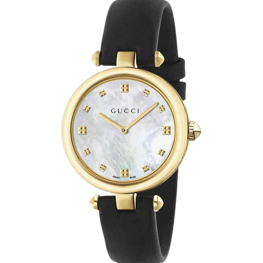 Gucci שעון נשים YA141404 Diamantissima עם אם פנינה