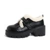 Fashion versatile and comfortable cotton shoes women's autumn and winter new popular thick-soled muffin velvet warm cotton shoes