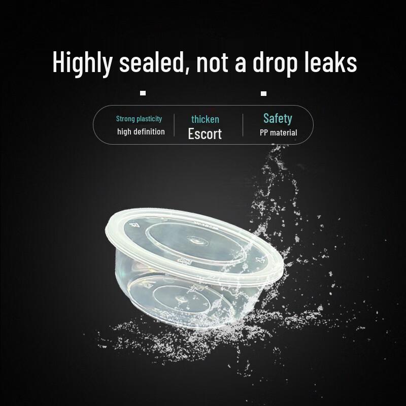 360ml Disposable Round Plastic Food Container