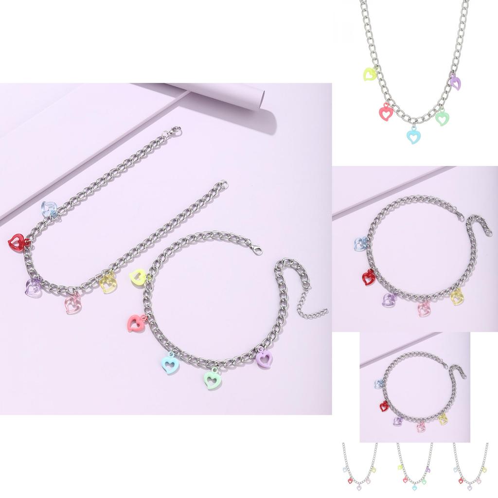 Fashionable Simple Heart Pendant Necklace Crafted From High Quality Alloy Material