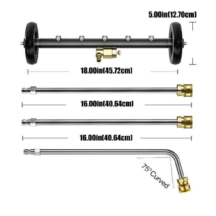 2 In 1 5 Hole Car Undercarriage Cleaner Ideal For Home And Commercial Applications