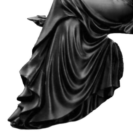 Resin Goddess Statue for Desk 3D Printed Reaper Figurine Ornaments, Dark Style Sculpture, Unique Aesthetic Decor Gothic Faceless Desktop Bookshelf