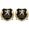 Car Stickers 3D Aluminum Auto Logos Stickers For Peugeot 206 3008 208 308 307 2008 207 107 5008 4008 Car Body Decoration Paster