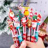Cartoon Christmas Multi-Color Ballpoint Pen - Student Gift & Journal Pen