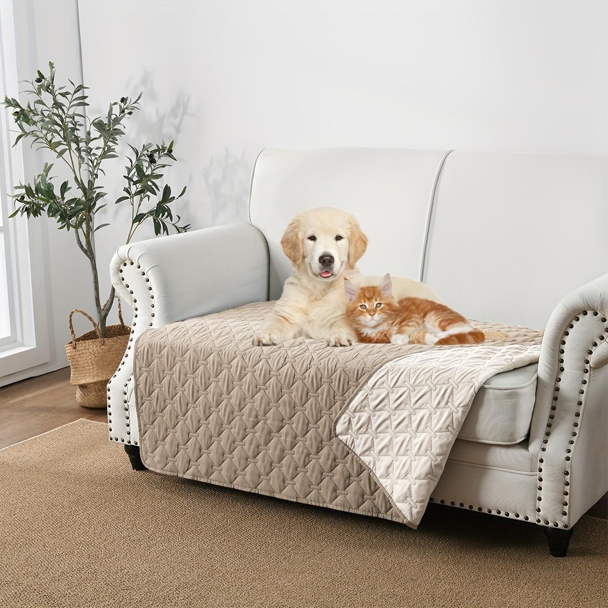 Housse de protection anti-fuite 100 % double face pour lit de chien, couverture pour animaux de compagnie, canapé, meubles 70x30in