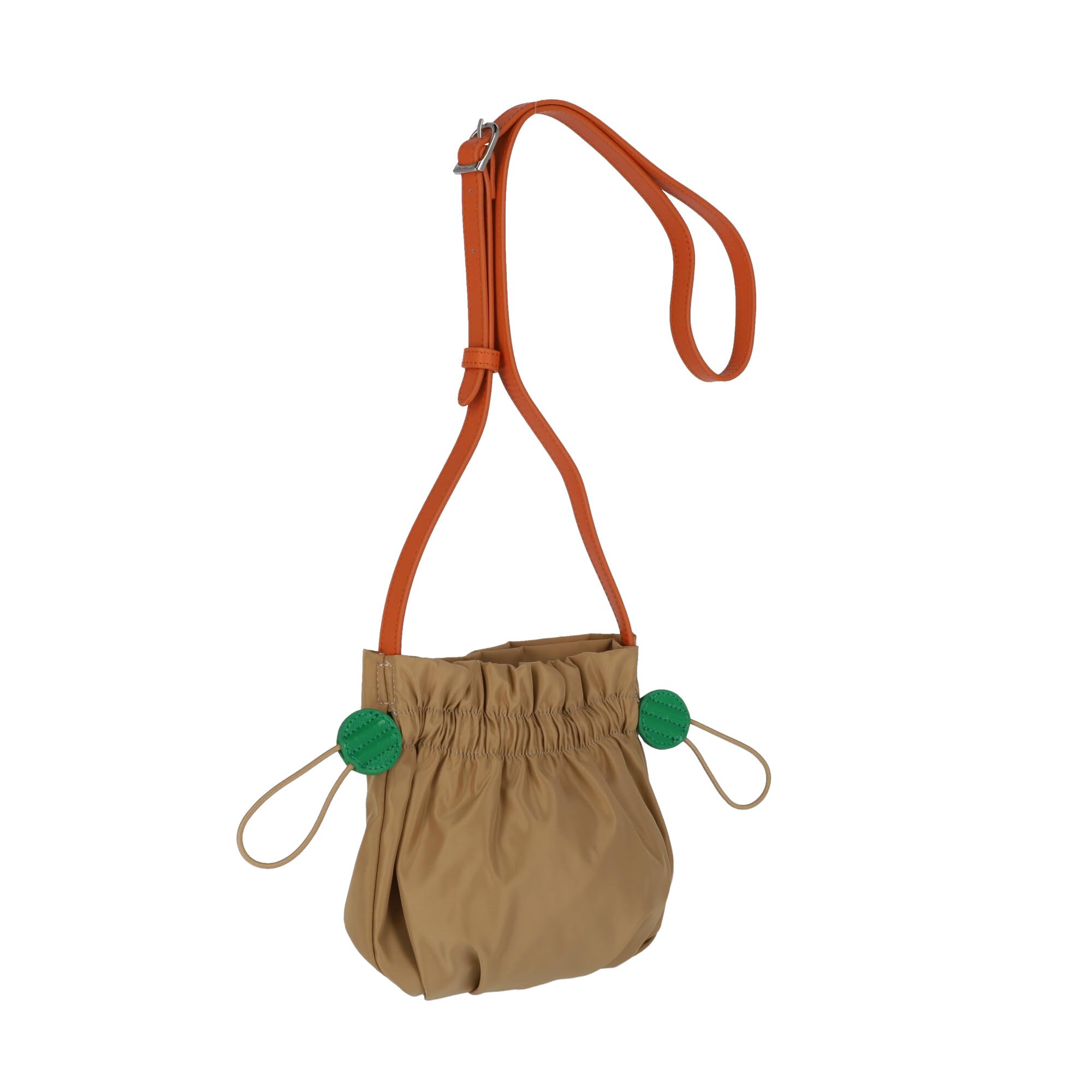 

Tsumori Chisato Shoulder Bag with Gathered Pocket Women s