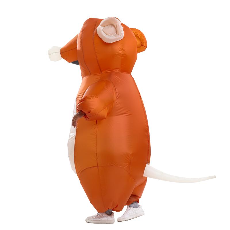 Disfraz Inflable de Ratón para Adulto Disfraz de Cosplay de Ratón Rata Hinchable Divertido Disfraz de Cosplay para Fiesta de Halloween Carnaval Traje