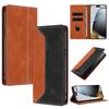 For Google Pixel 10A Case Magnetic Flip Case for Funda Google 10A Pixel 10a GE1GQ Phone Cover Fashion Color Block Leather Etui