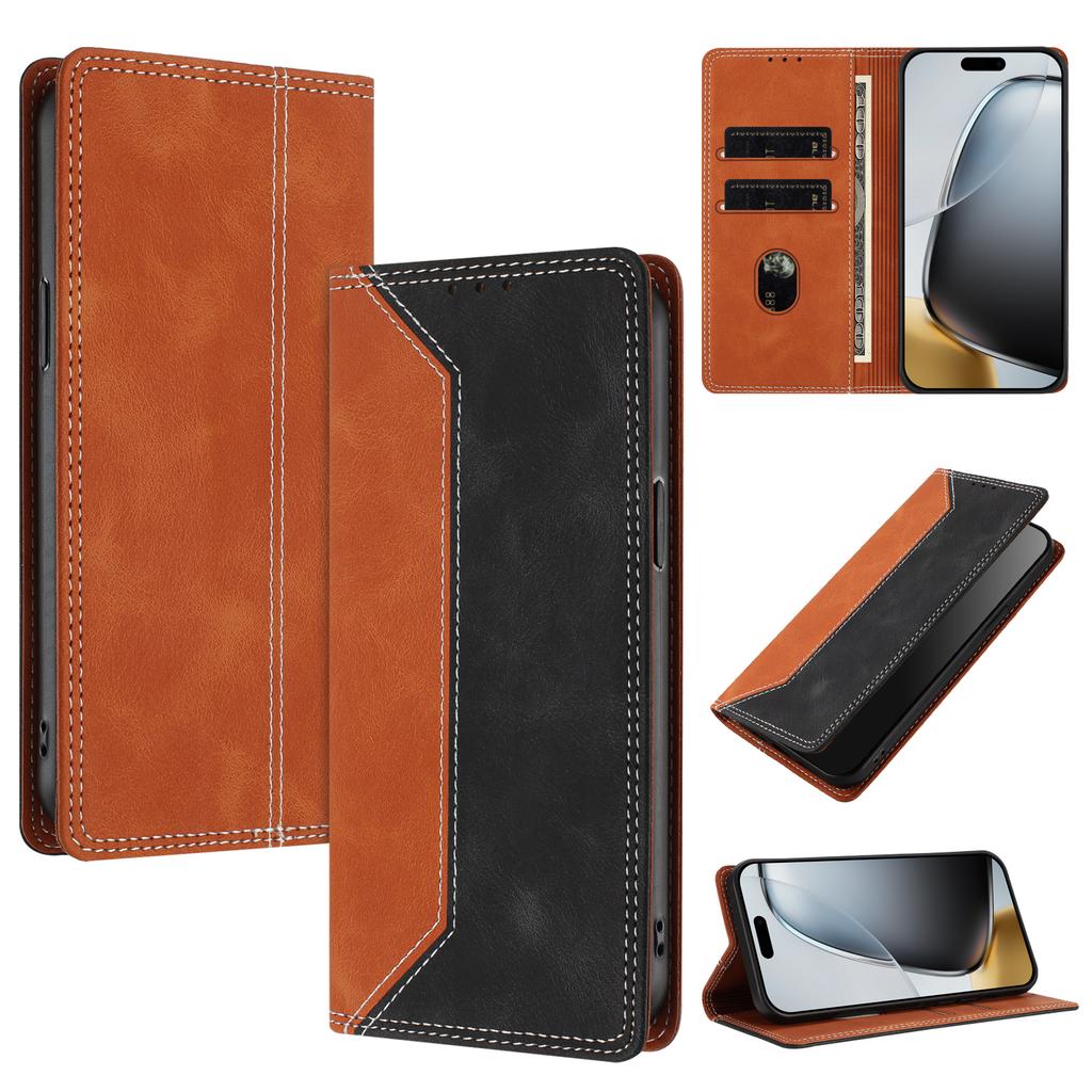 For Google Pixel 10A Case Magnetic Flip Case for Funda Google 10A Pixel 10a GE1GQ Phone Cover Fashion Color Block Leather Etui