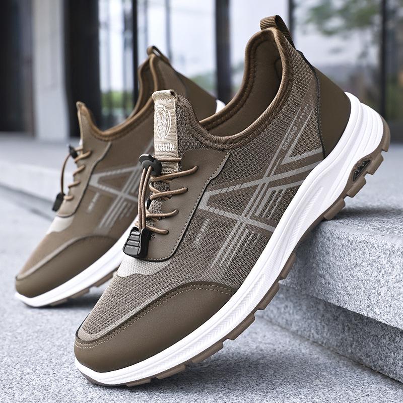 Men's shoes, sports shoes, new single shoes, breathable and non-smelly feet, mesh shoes, soft soles, comfortable running shoes, lightweight shoes, m