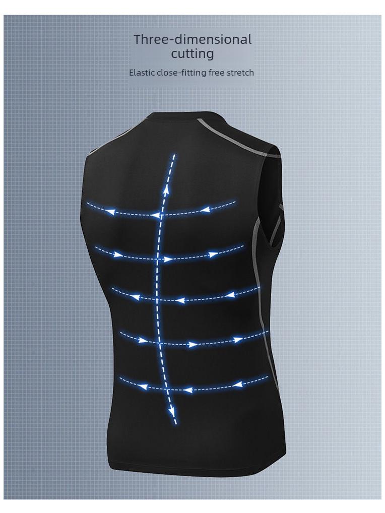 Men's Quick-Drying Sleeveless Compression Running Vest