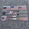 Car Aluminum Sticker Modified UK Germany Italy France Russia Color Scratch Decorative Sticker Random Sticker Tail Sticker