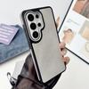 Luxury Metal Lens Frame Leather TPU Phone Case For Samsung Galaxy S26 Ultra S25 S24 FE S23 Plus S26 Shockproof Armor Back Cover