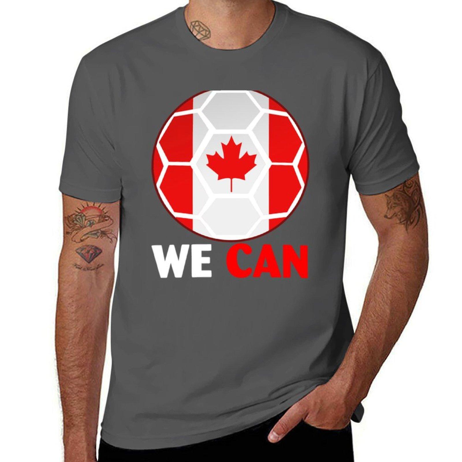 

We Can Canada Flag T-Shirt g man t shirts for men cotton t shirt pack T-Shirt 4XL