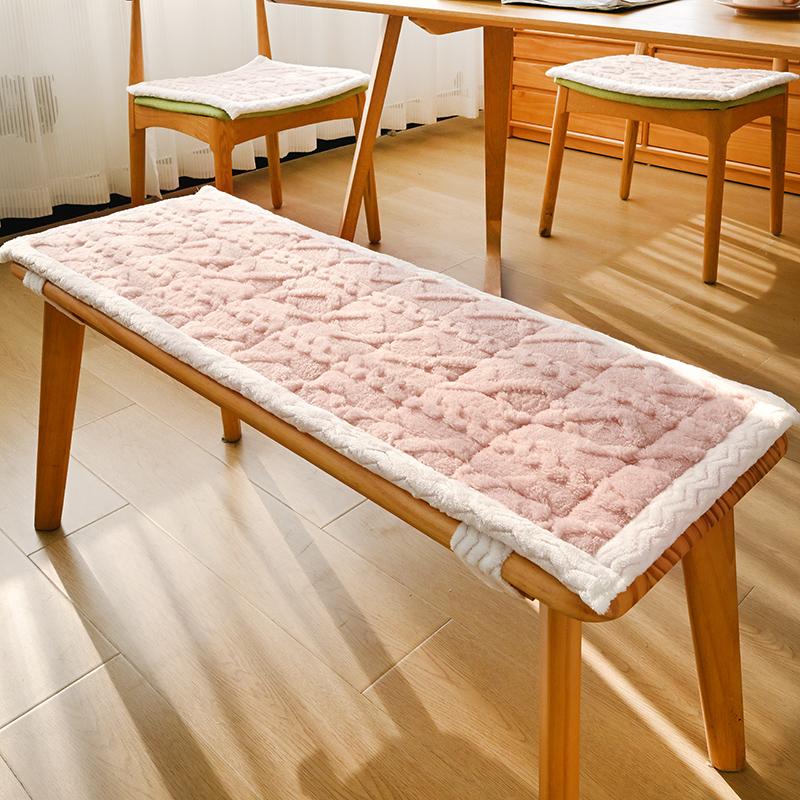 

Sofa Bay Window Cushions Household Plush Bench Cushions with Lace-up Chair Seat Restaurant Garden Bench Seat Swing Seat Pad 35x80cm