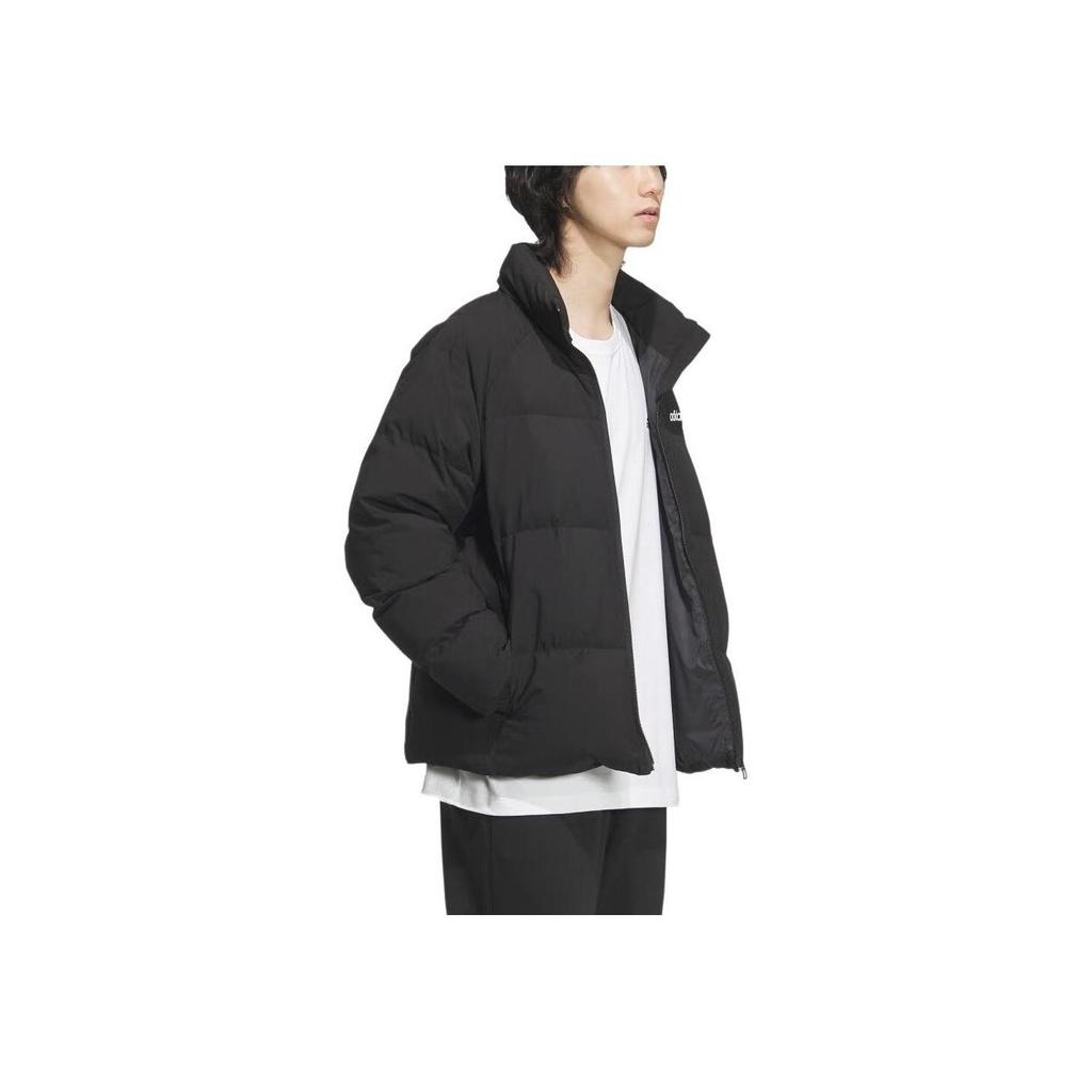 adidas Unisex Stand Collar Down Jacket Black JL9586