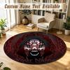 Sleep Token Personalized Round Rug Support Custom Name, Soft Home Decor Mat