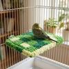 Warm Velvet Plush Bird Perch Anti-Slip Bird Hammock Bed Parrot Cage Platform  Budgie