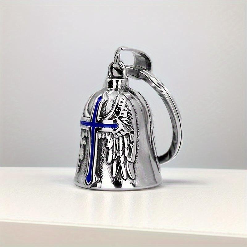 1pc Motorcycle Riding Lucky Bell Stainless Steel Retro Punk Motorcycle