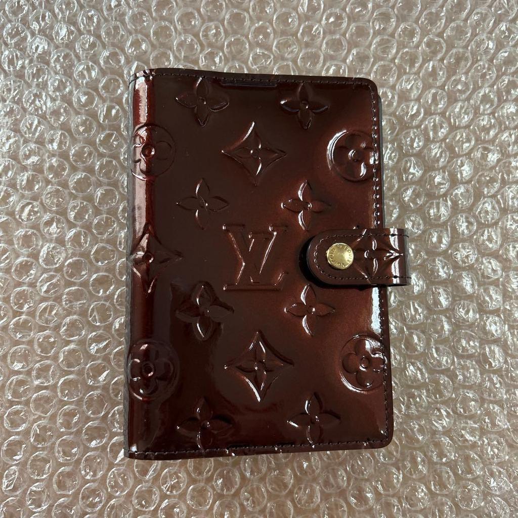 Used LOUIS VUITTON Monogram Vernis Agenda Cover Amarante New
