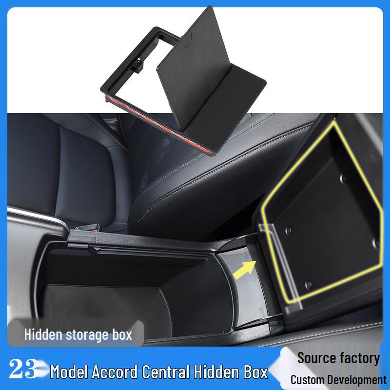 Honda Accord 11-го поколения 23 Ящик для хранения подлокотника центральной консоли Inside Armrest Box