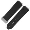 [HiCycle2] 42mm Hublot Fusion Watch 542.nx.1171 21mm Rubber Watch Band Strap Rx (Silver Buckle)