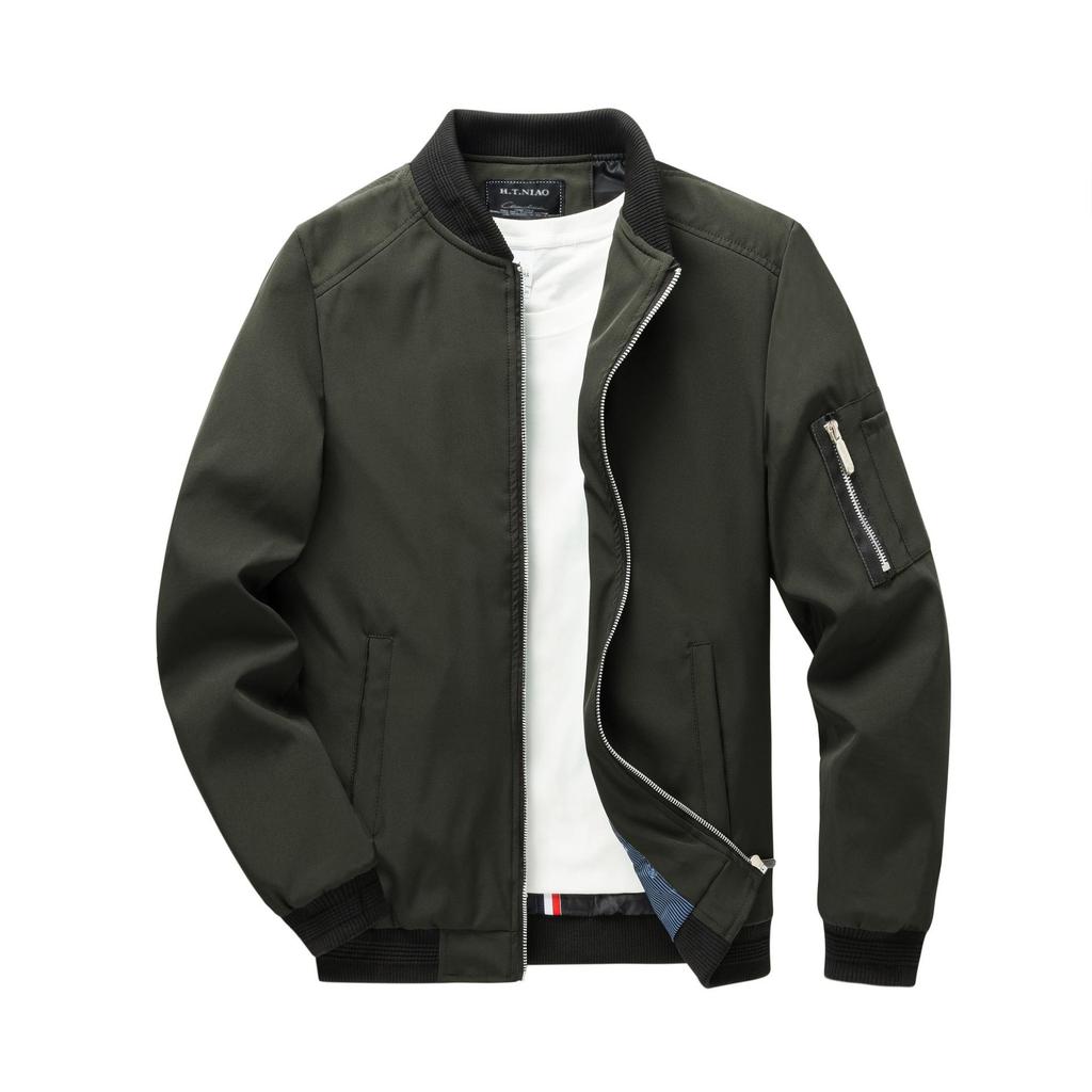 Veste Casual Homme Grande Taille Coupe Ajustée Européenne & Américaine pour Printemps & Automne