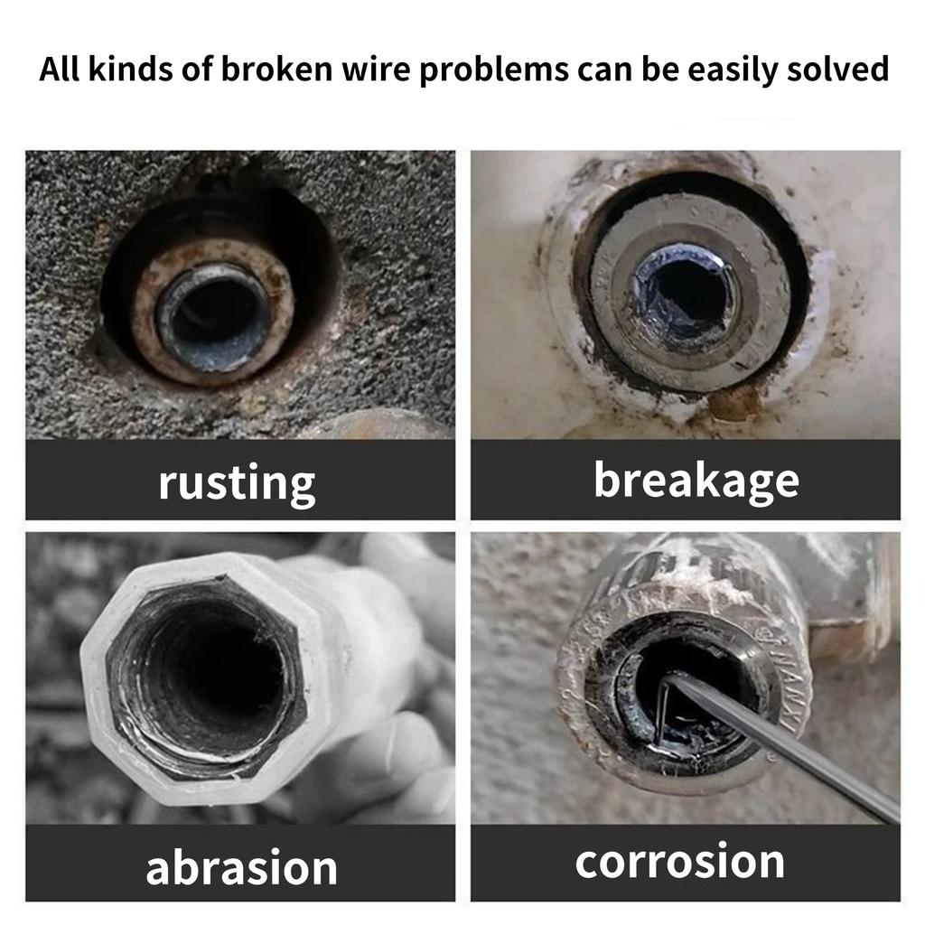 Broken Wire Extractor & Tap Remover - Pipe Screw Repair Tool for Water-Tap Angle Valve and Broken Head Screws