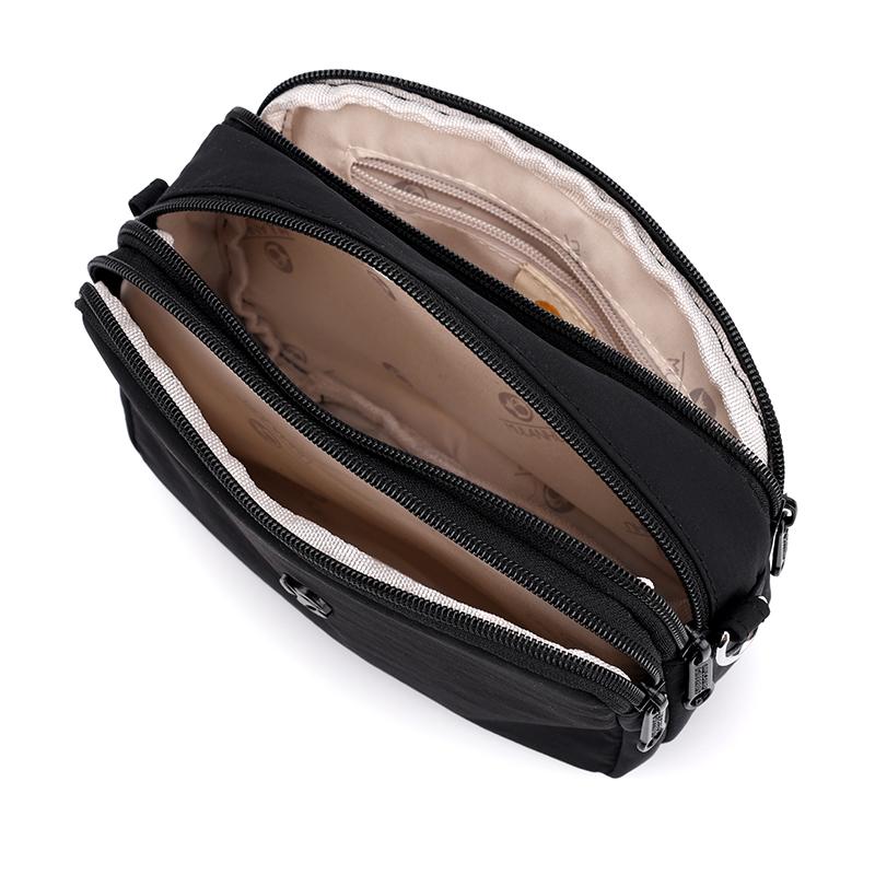 Damentasche Mehrfachtaschen Nylon-Tasche Muttertasche Einfarbig Umhängetasche Crossbody-Tasche