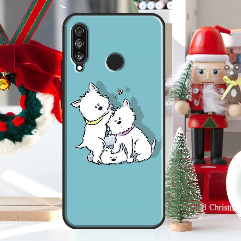 West Highland Terrier Westie For Huawei Nova 9 10 SE 11 Pro Y60 Y70 Y90 Y61 Y91 Y72 Y73 12i 11i 8i P20 P30 P40 Lite Case