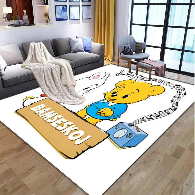 Bamse Pattern Rug, Indoor/Outdoor Mat, for Picnic, Gameroom, Bedroom, Office, Living Room, Home Decor Carpet, Birthday Gift