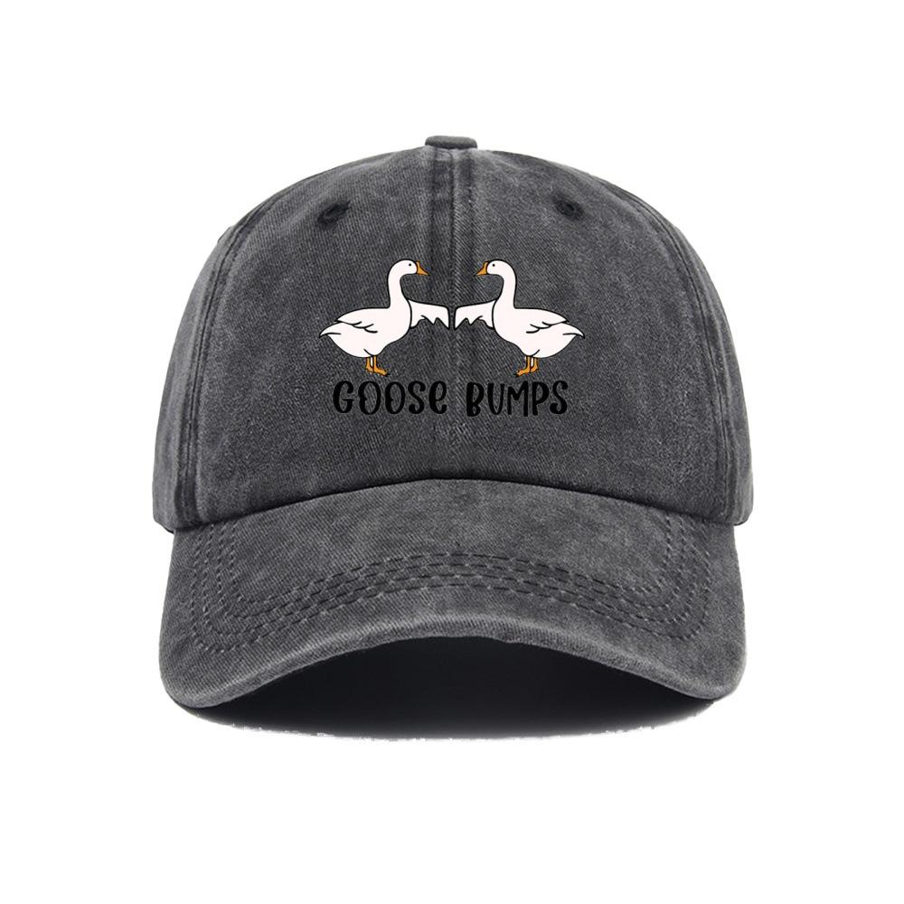 New hot-selling printed washed retro printed baseball cap dad hat dad hat duck tongue