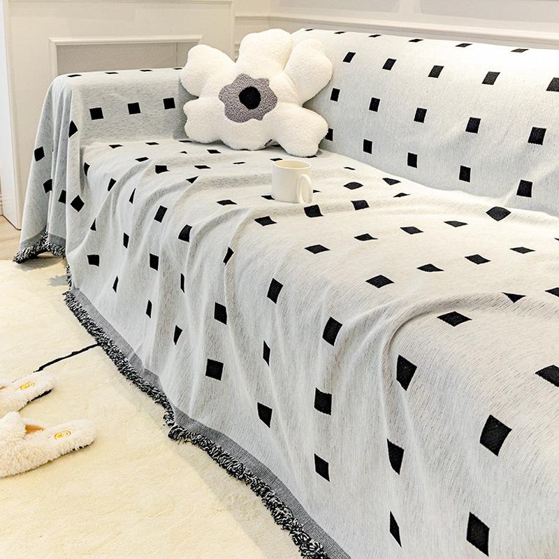 

Нескользящий тканевый чехол для дивана INS, полное покрытие, одеяло, чехол на спинку, полотенце, универсальный универсальный чехол для четырех сезонов, универсальный чехол 180*150cm