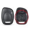 1 Botões Chaveiro Remoto Carro Carcaça Capa Estojo Para Renault Clio 2001-2008 Symbol 2011 Kangoo 2002-2004 Estojo de Entrada Sem Chave