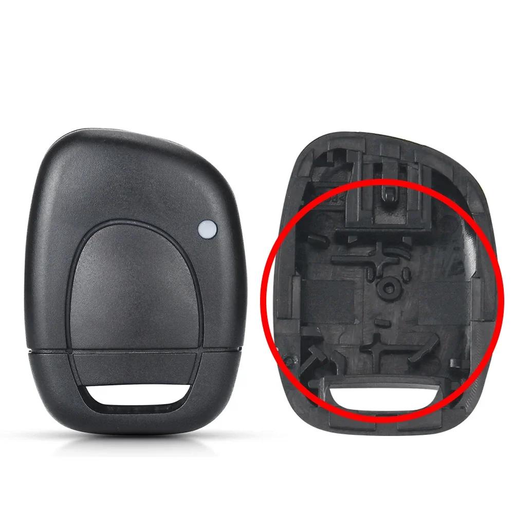 1 Botões Chaveiro Remoto Carro Carcaça Capa Estojo Para Renault Clio 2001-2008 Symbol 2011 Kangoo 2002-2004 Estojo de Entrada Sem Chave
