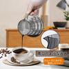 ESTVLB Coffee Server, Heat-Resistant Glass with Wooden Holder, 600ml Capacity with Graduations, Serves 2-4 People, Coffee Drip Equipment, Coffee Drip