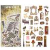 60-Piece Vintage Botanical Sticker Pack, Retro Plant Designs for Handmade Decoration & Journaling