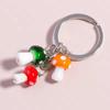 Lovely Mushroom Keychain With Colorful Glass Designs For Keys Bags And Personalize Accessories
